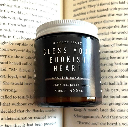 Bless Your Bookish Heart -  Bookish Candle | Book Themed 4oz